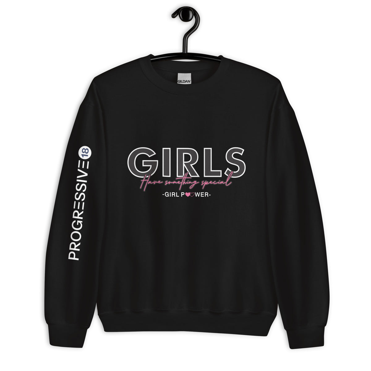 Women's Black "GIRLS - Girl Power" Graphic Sweatshirt