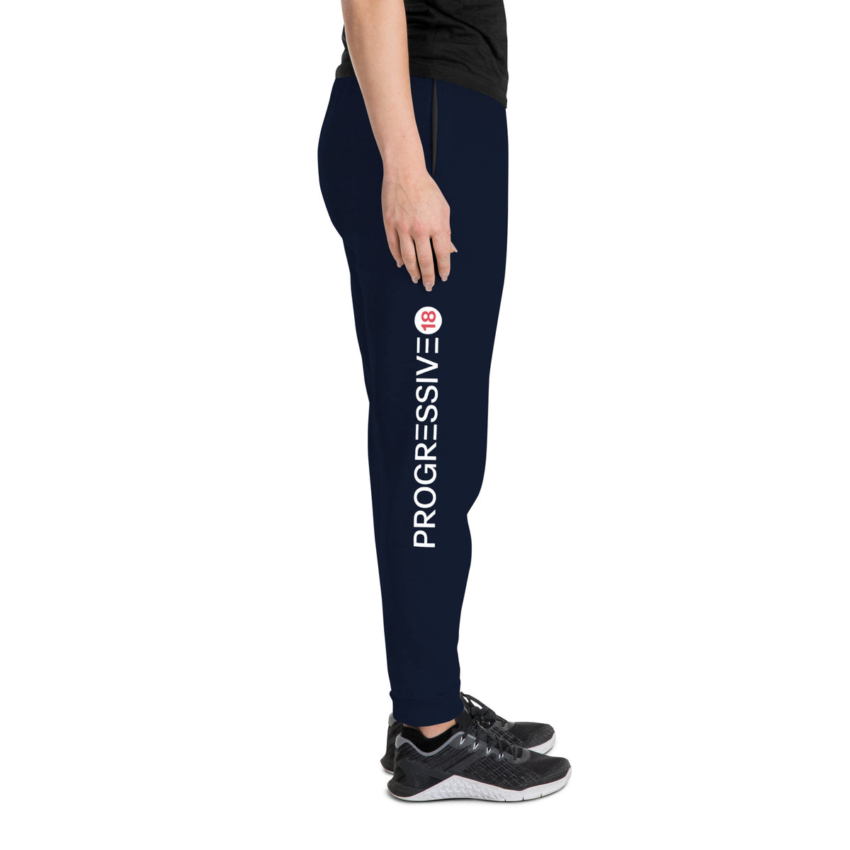 Men’s Navy Blue ""Push Yourself"" Joggers