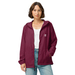 Women's Burgundy Windbreaker Jacket