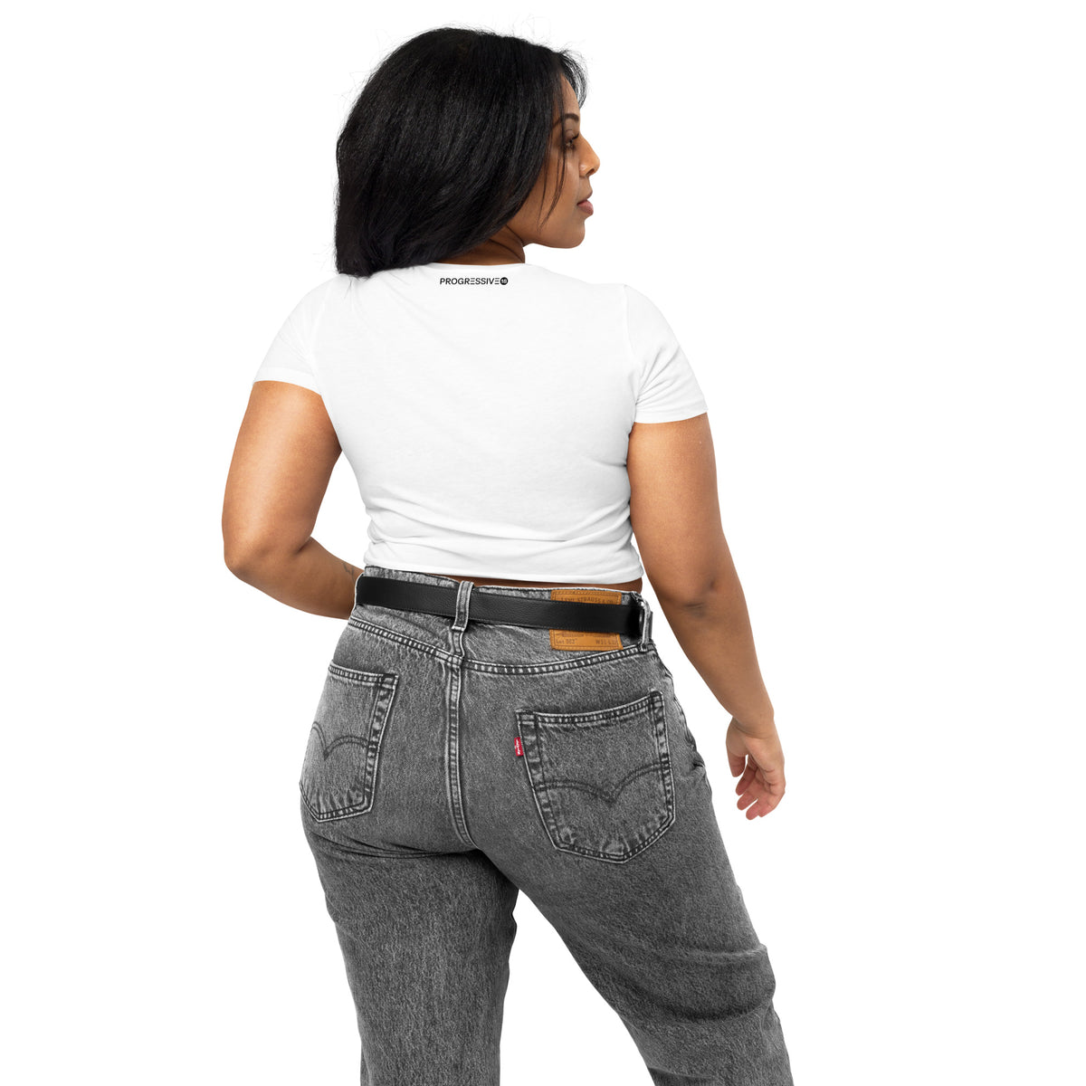 Women's "Nothing Came That Easy" Graphic Crop T-Shirt