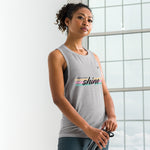 Women's "Shine" Graphic Sleeveless Tank Top – Lightweight, Sporty & Motivational
