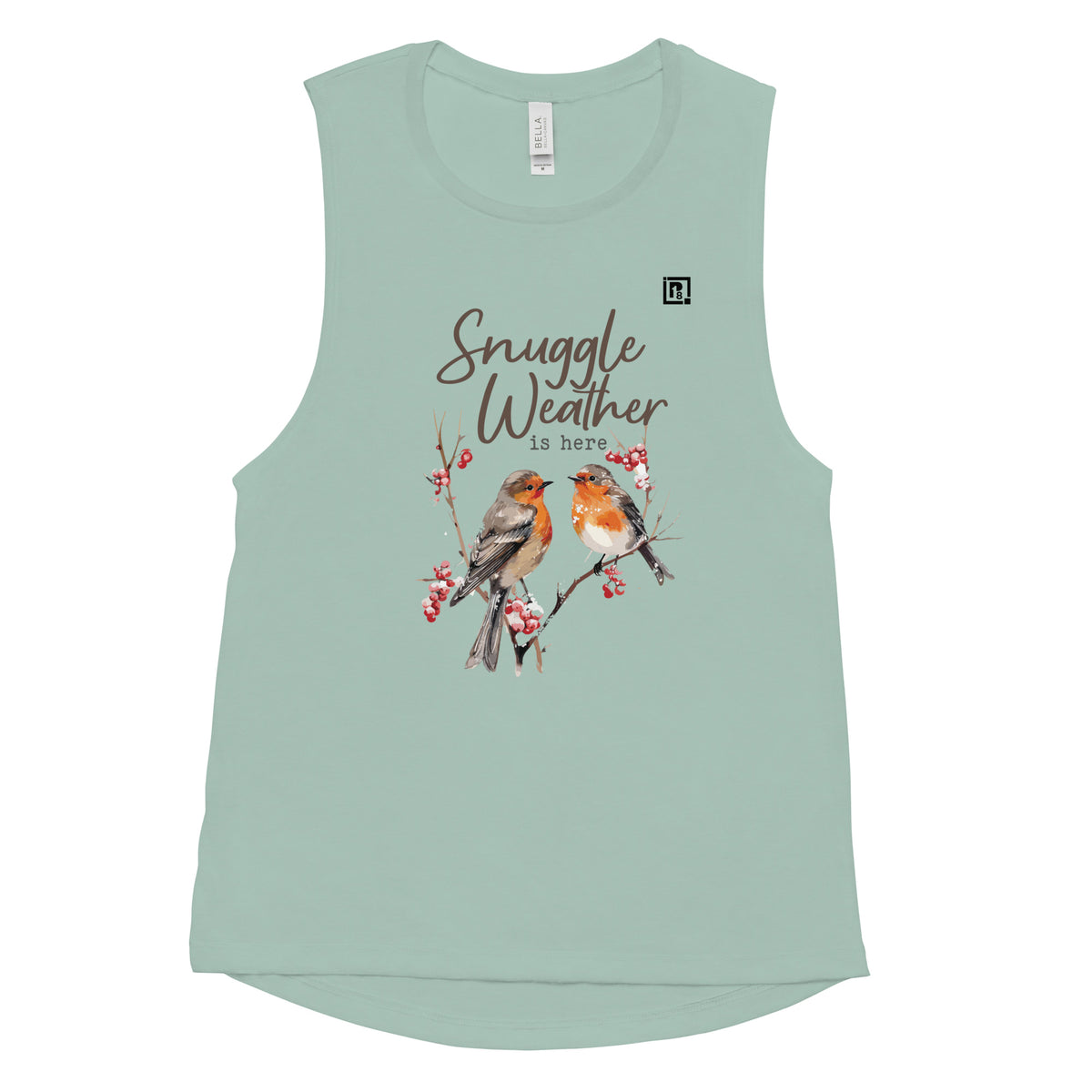 Women's "Snuggle Weather" Graphic Sleeveless Tank Top – Cozy & Stylish
