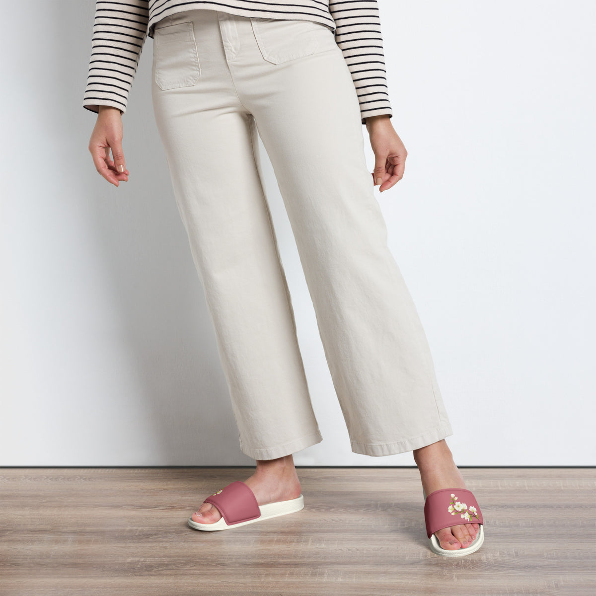 Women's Floral Slide Sandals