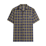 Men’s Short Sleeve Checkered Casual Shirt