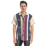 Men’s Short Sleeve Multi-Stripe Printed Shirt