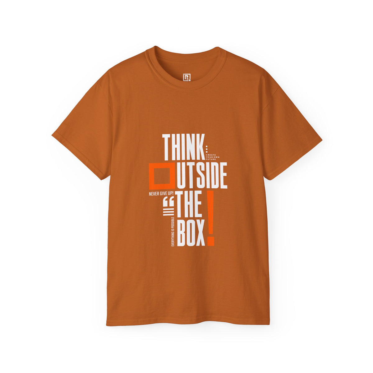 Think Out of The Box Graphic Multiple Printed Cotton T-Shirt For Men