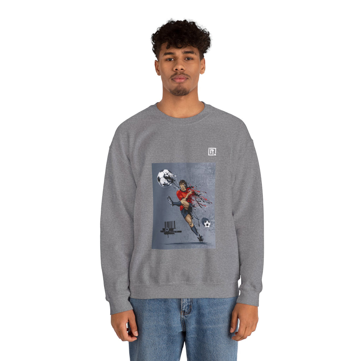 Unisex Heavy Blend Football Lovers Crew Neck Sweatshirt