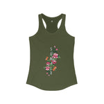 Women's "Summer" Floral Racerback Tank Top – Stylish & Lightweight