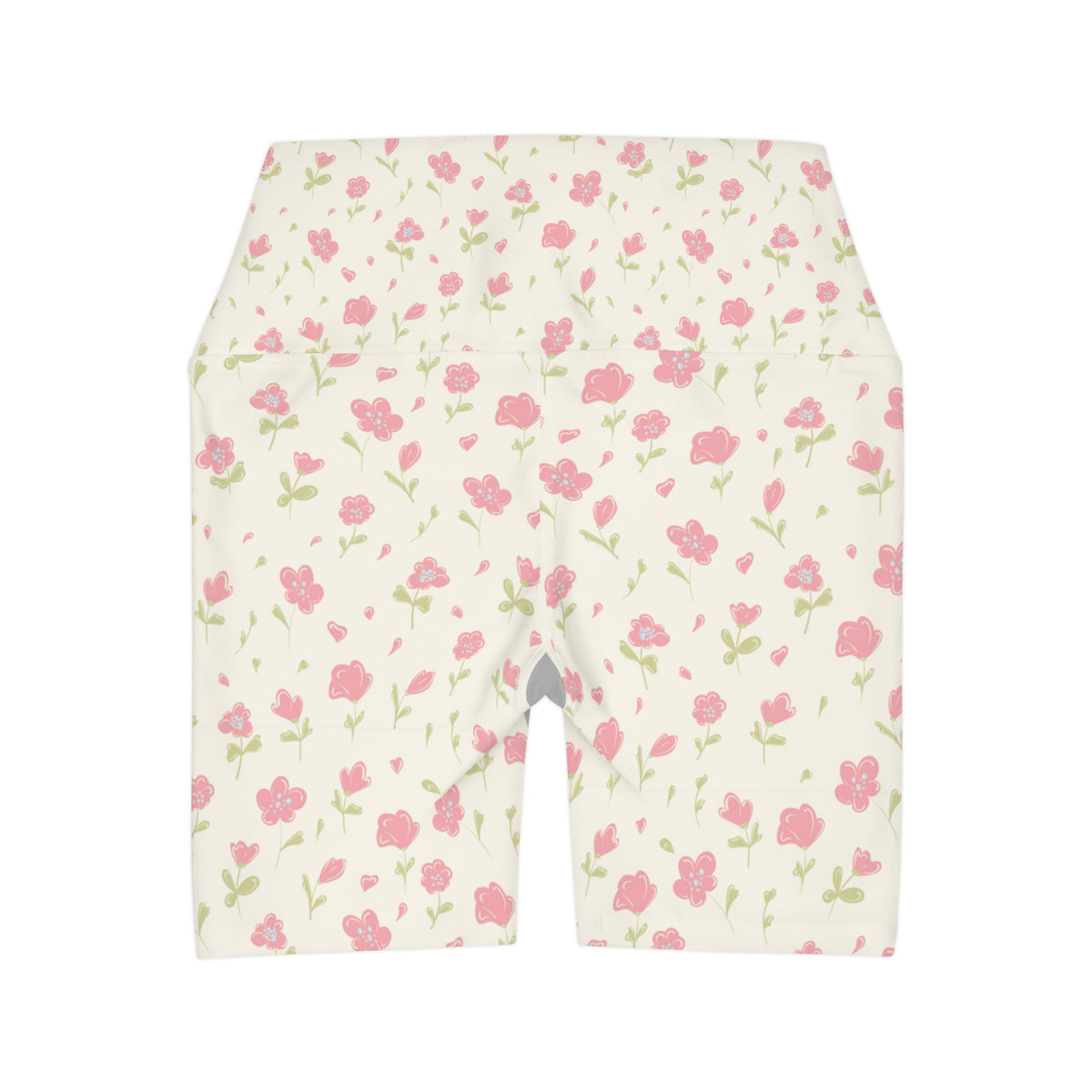 High Waisted Yoga Shorts (AOP)