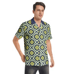 Men’s Short Sleeve Geometric Printed Shirt