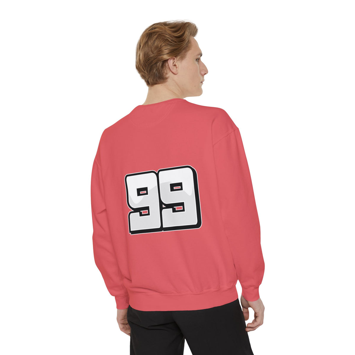 Men's Full Sleeve Colourful Paint Football Graphic Sweatshirt