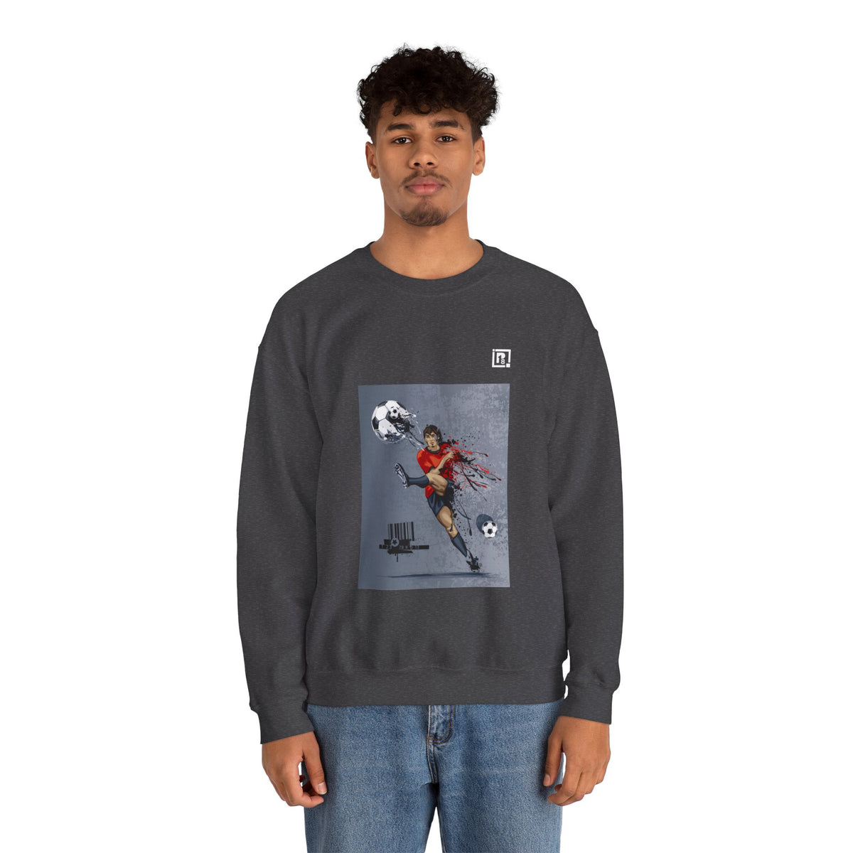 Unisex Heavy Blend Football Lovers Crew Neck Sweatshirt