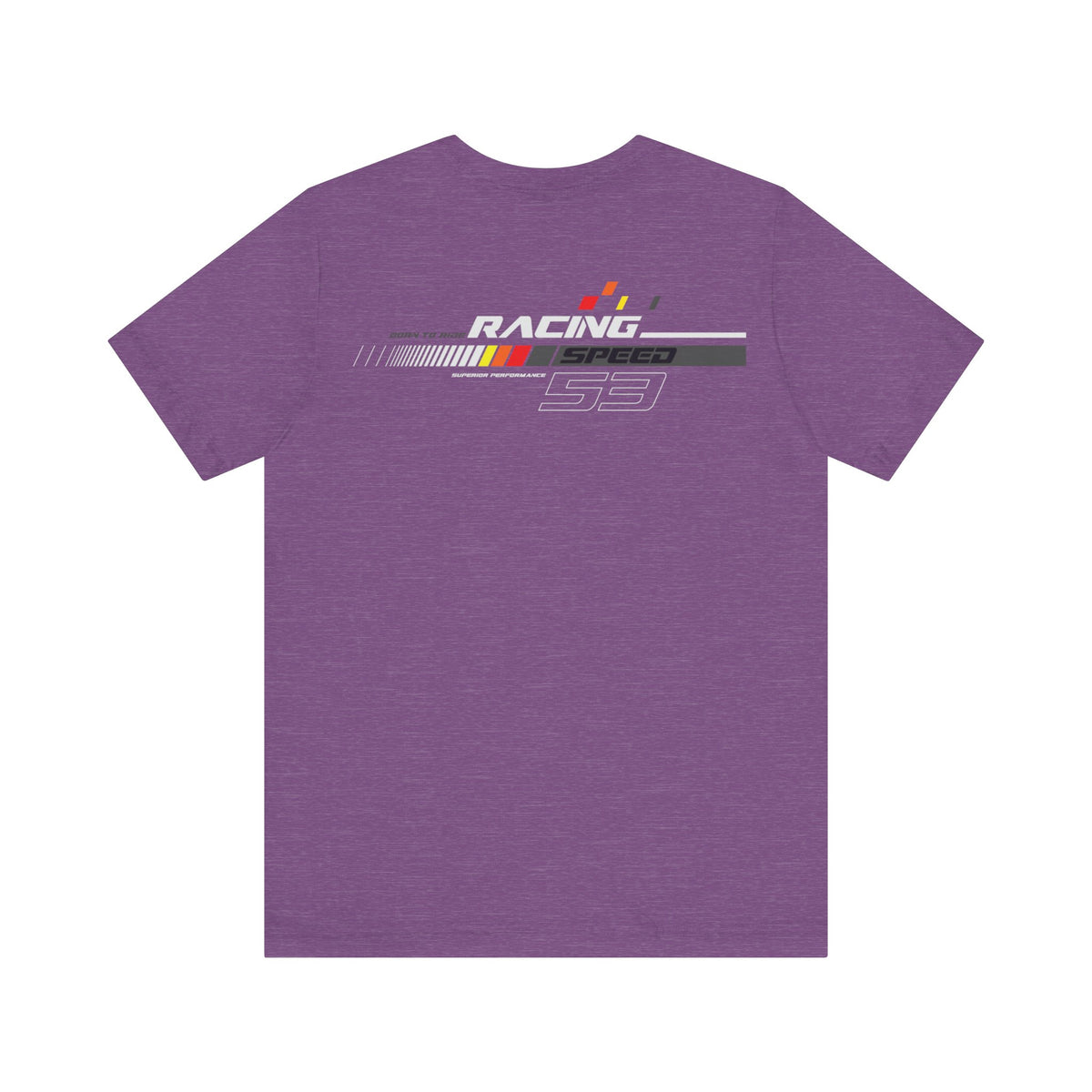 Racing Speed 53 Printed Short Sleeve Cotton T-Shirt