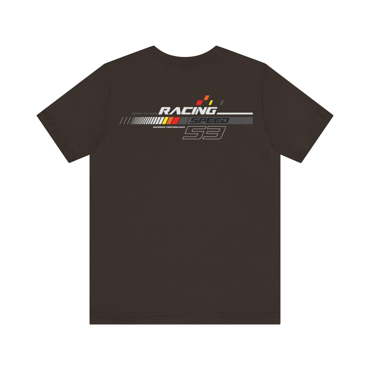 Racing Speed 53 Printed Short Sleeve Cotton T-Shirt