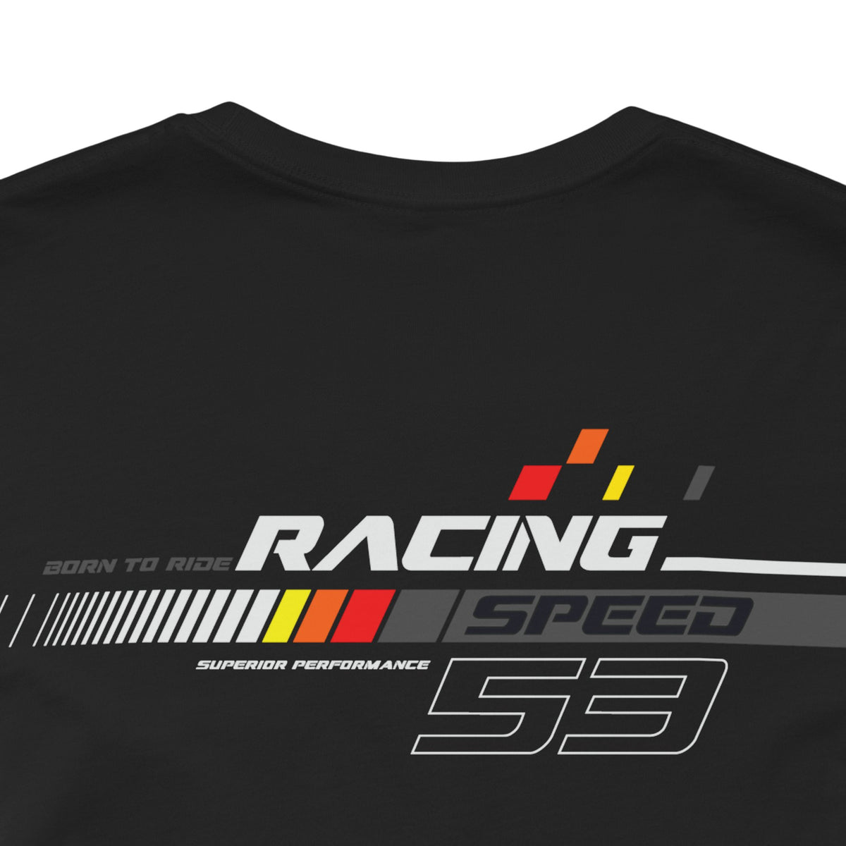 Racing Speed 53 Printed Short Sleeve Cotton T-Shirt