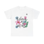 Women’s “Believe in Dreams” Floral Graphic T-Shirt – Inspiring & Stylish
