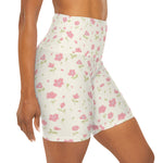 Women's Floral High-Waist Biker Shorts