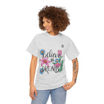 Women’s “Believe in Dreams” Floral Graphic T-Shirt – Inspiring & Stylish