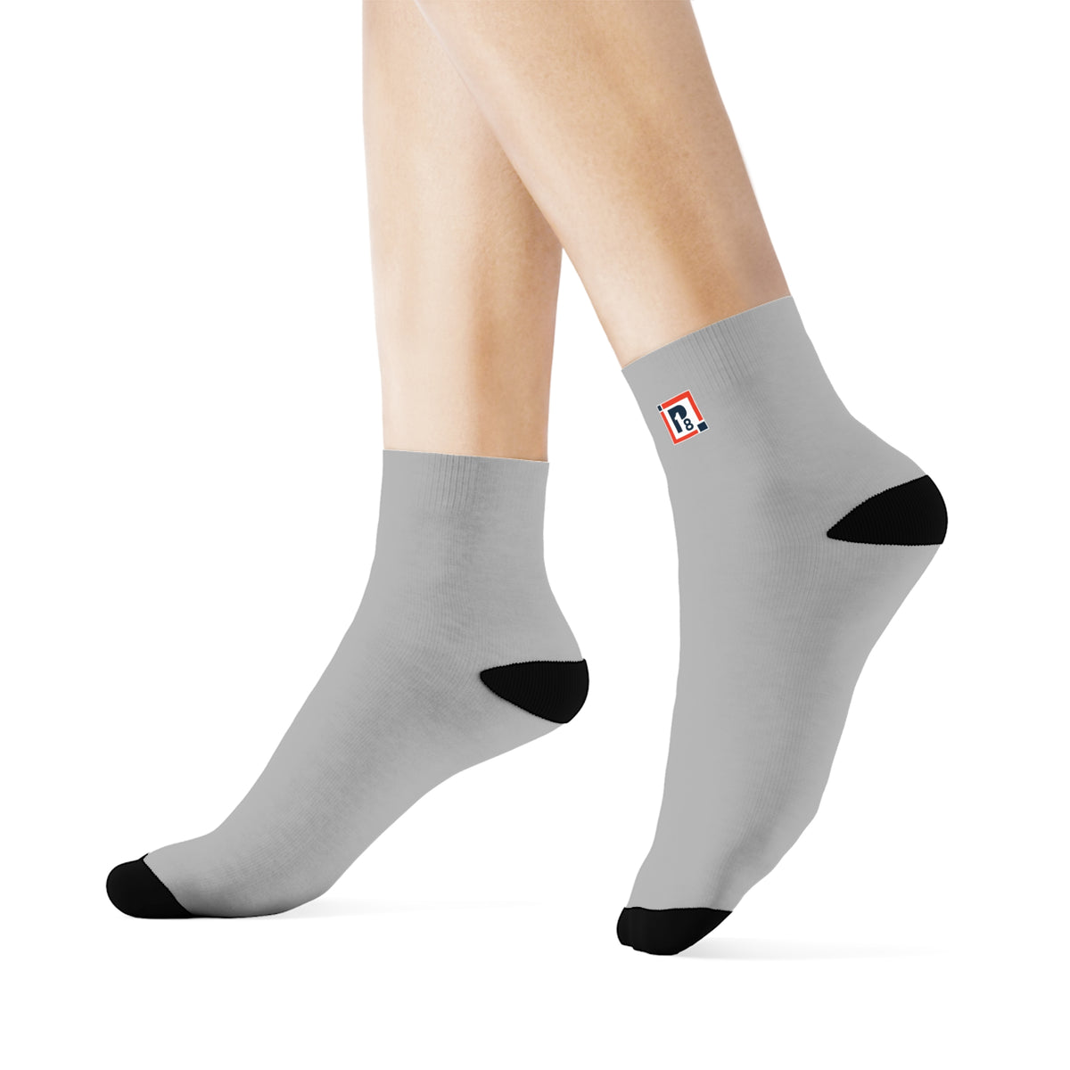 One 28 Up Grey Crew Socks