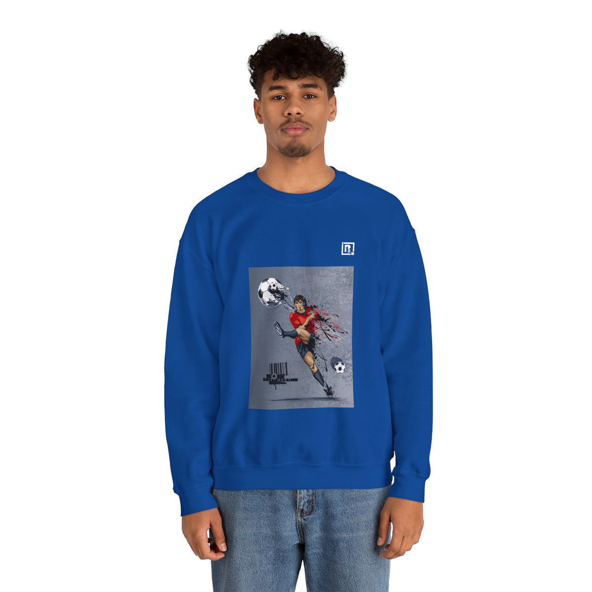 Unisex Heavy Blend Football Lovers Crew Neck Sweatshirt