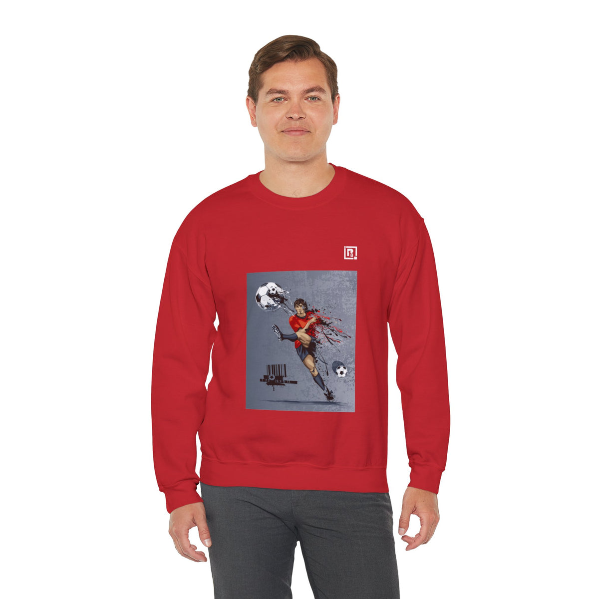 Unisex Heavy Blend Football Lovers Crew Neck Sweatshirt