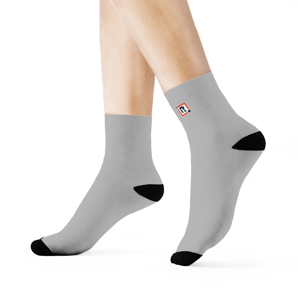 One 28 Up Grey Crew Socks