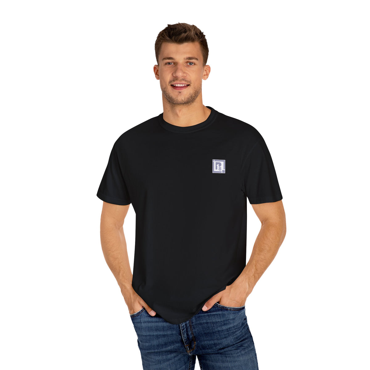 Black Cotton Relaxed Fit Sports T-Shirt for Men