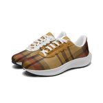 Stylish Plaid-Pattern Lightweight Sports Shoes