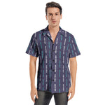Men's Geometric Print Short Sleeve Shirt