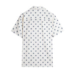 Men’s Short Sleeve White Geometric Print Shirt