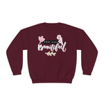Women's "You Are Beautiful" Floral Sweatshirt