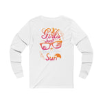 Women’s “Girls Just Wanna Have Sun” Long Sleeve Tee – Fun, Comfy & Vibrant