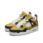 Men's Mustard Yellow and Black Athletic Sneakers