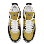 Men's Mustard Yellow and Black Athletic Sneakers