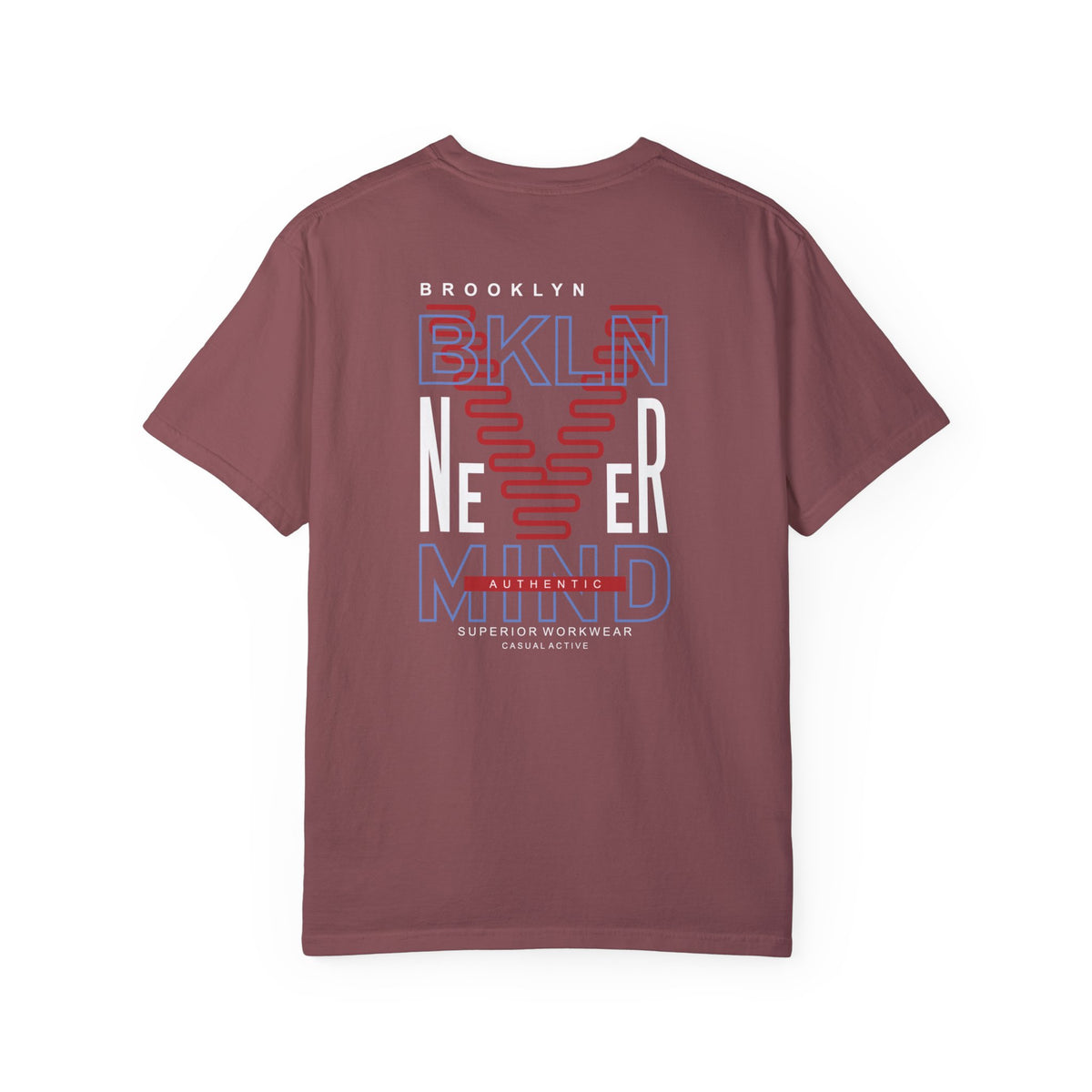 Brooklyn Never Mind Printed Half Sleeve Cotton T-shirt