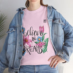 Women’s “Believe in Dreams” Floral Graphic T-Shirt – Inspiring & Stylish