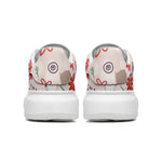 Unisex Non Slip Lace Up Faux Leather Sneakers