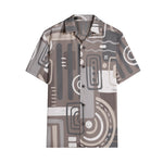 Men's Abstract Print Short Sleeve Shirt