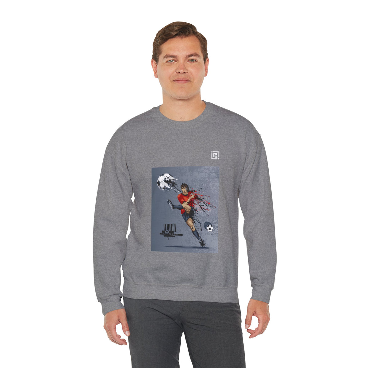 Unisex Heavy Blend Football Lovers Crew Neck Sweatshirt