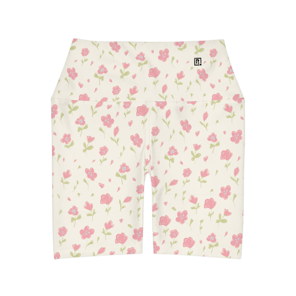 High Waisted Yoga Shorts (AOP)