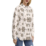 Women's Floral Print Button-Up Shirt – Chic & Elegant