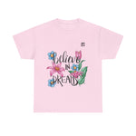 Women’s “Believe in Dreams” Floral Graphic T-Shirt – Inspiring & Stylish
