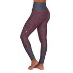 Women’s Abstract Red Pattern Leggings