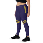 Women’s Navy & Yellow Striped Leggings