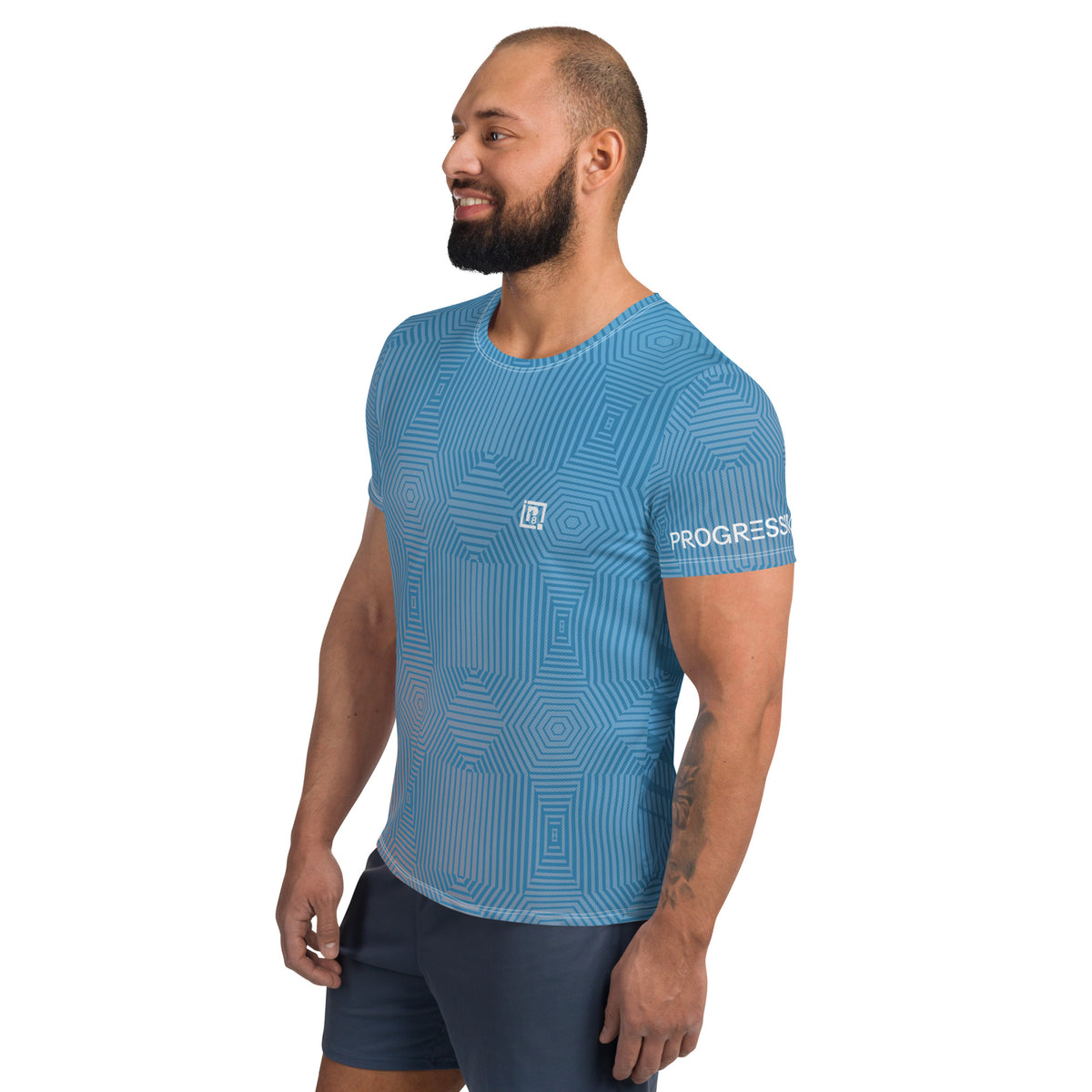 Flexicool Round Neck T-shirt for Men (Sky Blue)