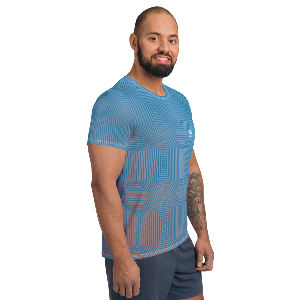 Flexicool Round Neck T-shirt for Men (Sky Blue)