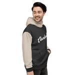 Men's Cleveland All-Over Print Recycled Unisex Hoodie - Beige & Black