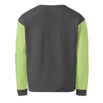 Women's Neon Green & Black Geometric Sweatshirt