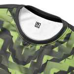 Women's Neon Green & Black Geometric Sweatshirt