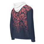 Women’s Abstract Printed Zip-Up Hoodie